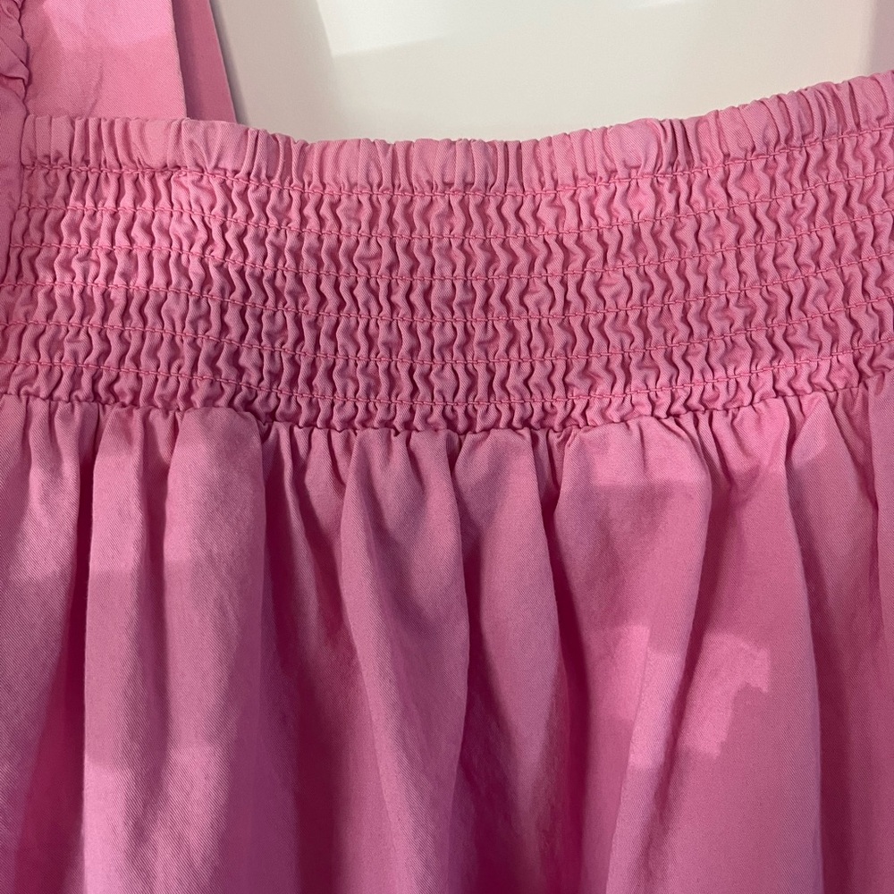 H&M pink puff sleeve peasant dress - Picture 5 of 7